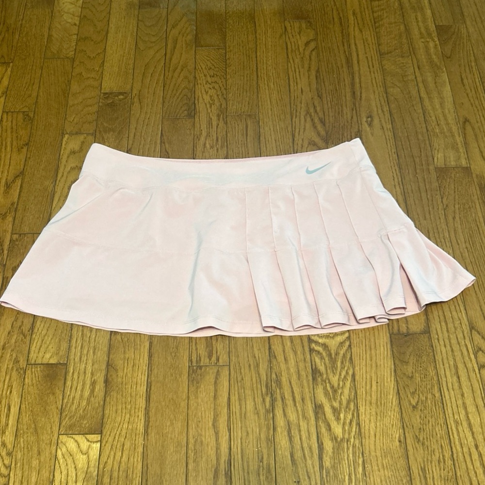Women's Nike Dri-Fit Pleated Tennis Golf  Skirt Skorts  XL Light Pink Grey 12”